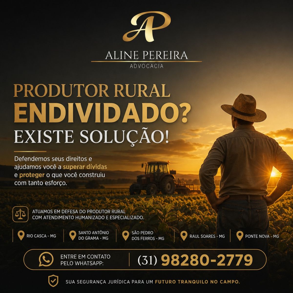 Ajudo produtores rurais a quitarem suas dívidas rurais