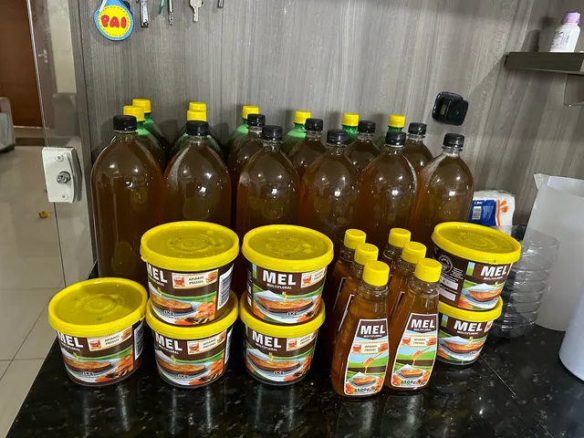 Mel puro de primeira: Pet 2L, Pet 1 L, 1kg ou 500g - Entrego