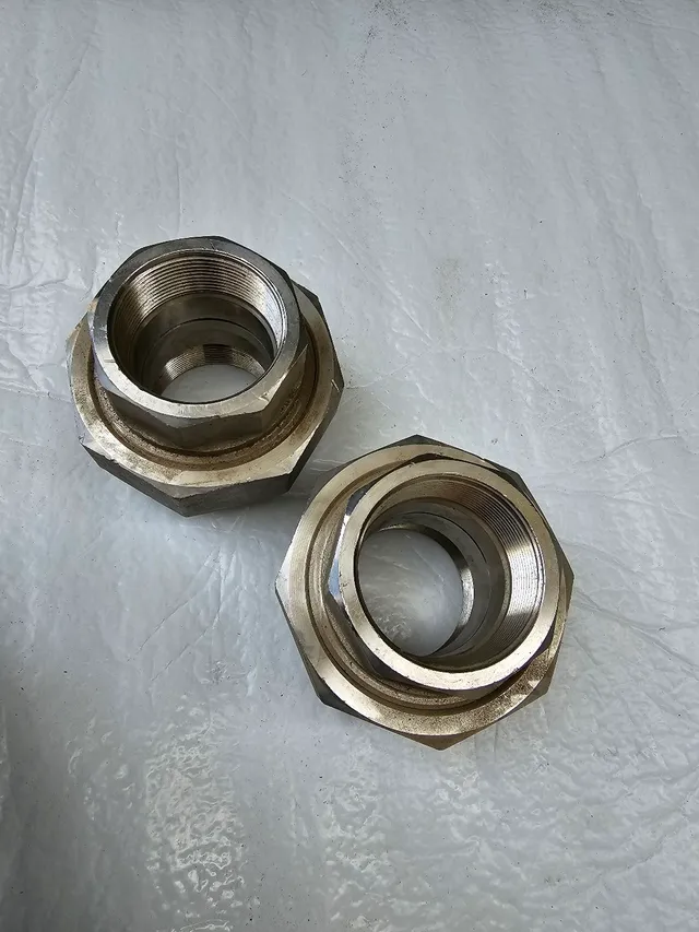 União assento 2 polegadas inox novas sem uso