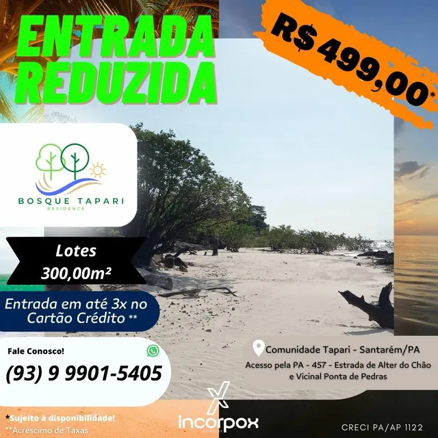 vende se lote em santarem .praia ponta de pedrss