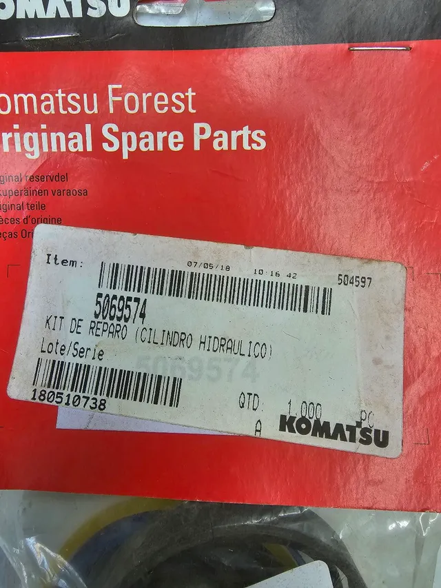 Caterpillar komatsu kit reparo cilindro hidráulico novo original 5069574