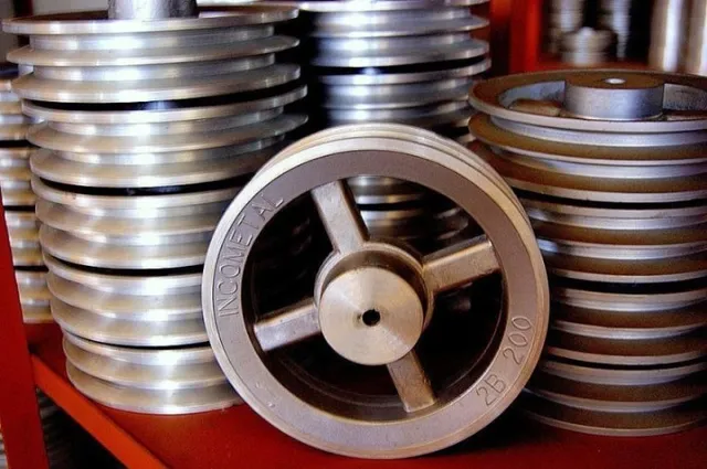 Polia de alumínio, polia para máquina, polia para equipamentos