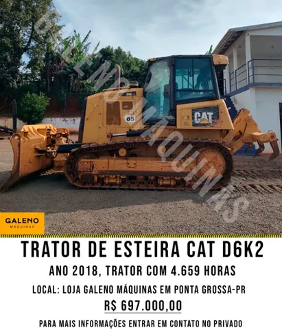 Trator de Esteira Caterpillar D6K2