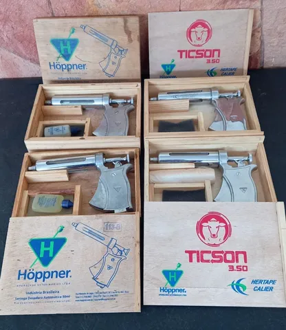 Pistola Seringa de Vacinação Hoppner. - kit com 4 unidades. 