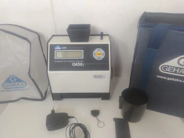 Medidor de Umidade e Impureza GEHAKA G650i -;Soja- Trigo- Milho...