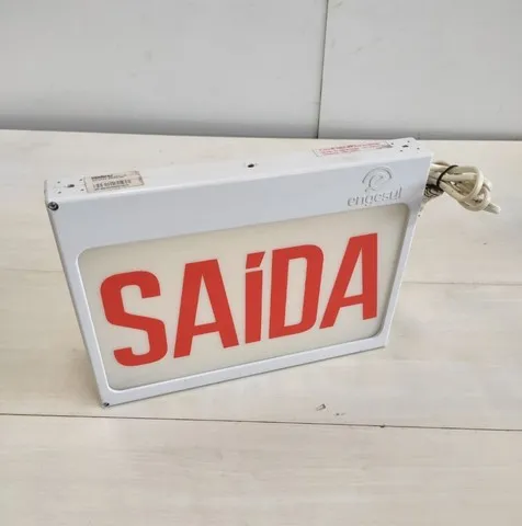 Placa luminosa de Saída letreiro Slim Engesul