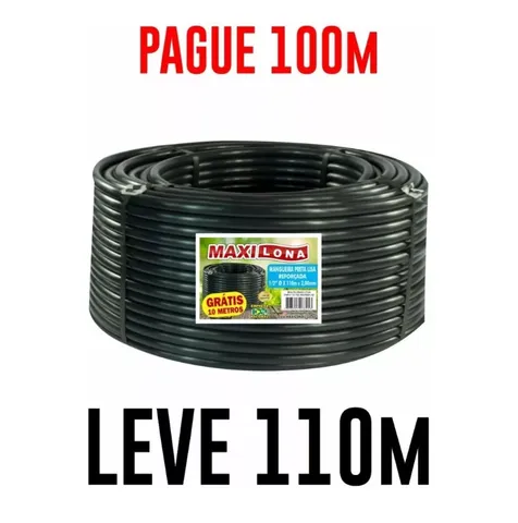 Mangueira preta lisa 1/2x2,0mm 110m