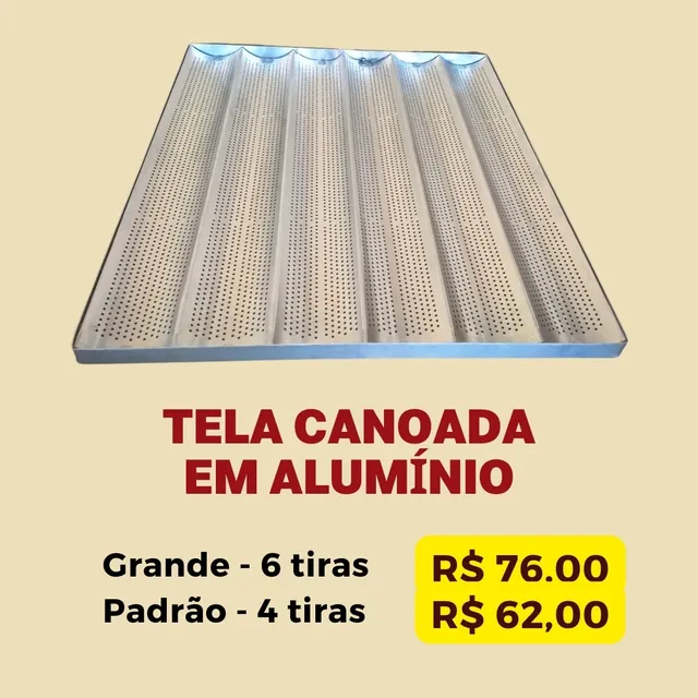 Telas, assadeiras, bandejas, armários de pão 