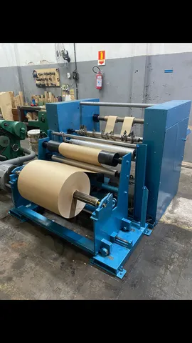 Rebobinadeira papel e plástico 