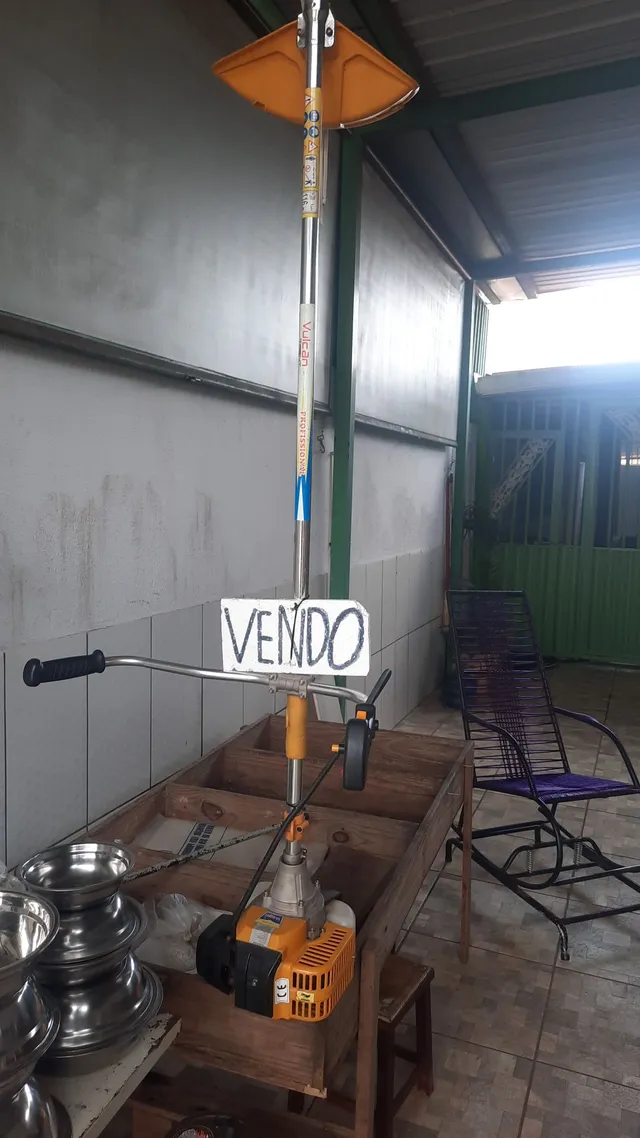 Roçadeira vulcan a gasolina muito nova barato 