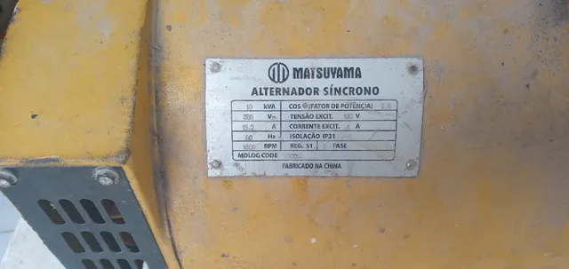 Alternador Matsuyama 10 KVA