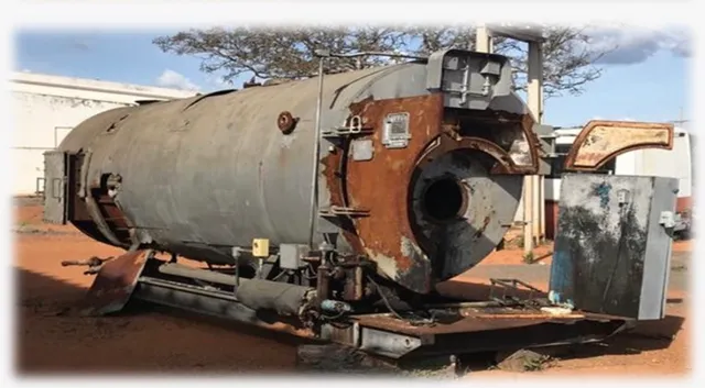 CALDEIRA de VAPOR a óleo BPF 3500kg/h 