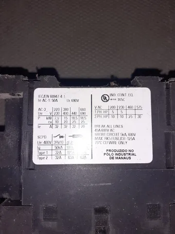 Contactora Trifásica 50A/220V