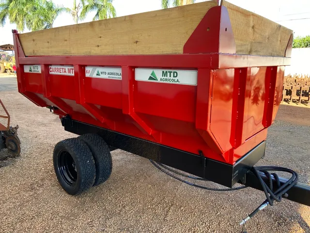 Carreta basculante hidráulica marca: MTD modelo: 5.0 cap. 5T com pneus e fominha