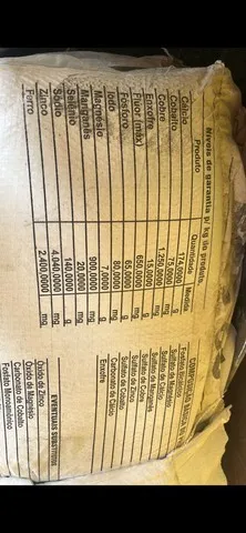 Sal mineral fos 65 e fos 90 