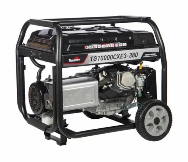 Gerador Gasolina 11.25 KVA Trifásico 380V Toyama TG10000 CXE3 part. Elétrica 