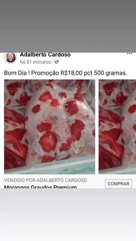 Morangos Premium Congelados 