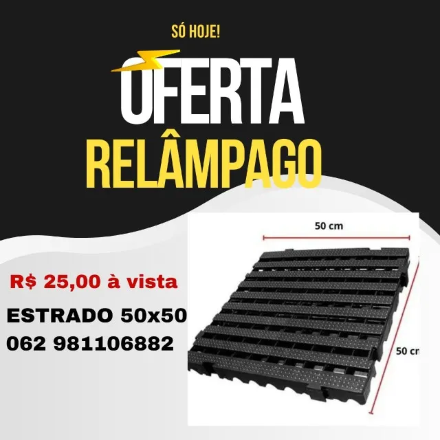 Estrado Plastico 50x50x 5,0 cm 