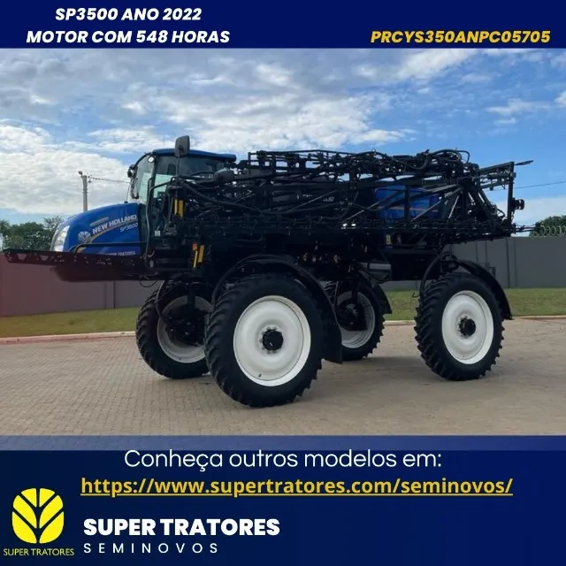 Pulverizador New Holland SP3500 ano 2022.