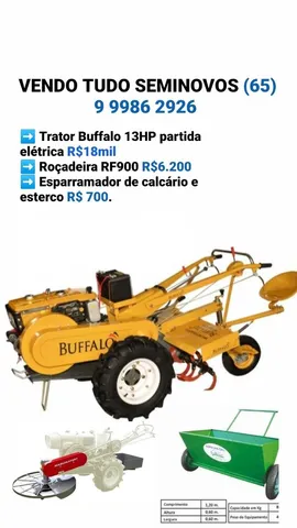 Vendo microtrator 13HP partida elétrica com implementos 