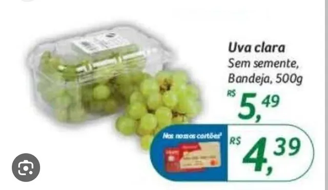 UVA CLARA SEM SEMENTE