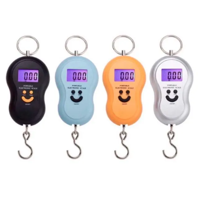 Balança Portátil Digital De Mão/Bolso/Mala Peixe Para Cozinha Aguenta Até 50kg - Entrega 
