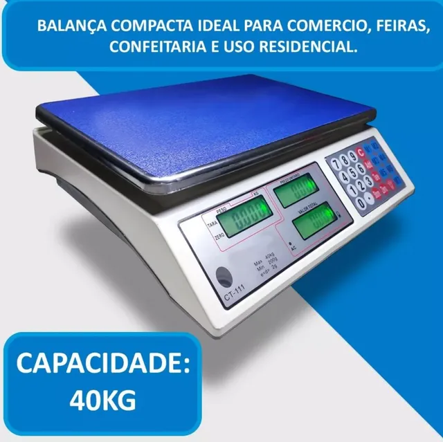 Balança digital 40 kg.