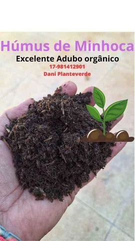 Húmus Puro. Excelente Qualidade. O "UP" para suas Plantas.