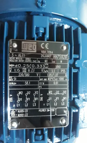 Vendo motor weg 6 polos