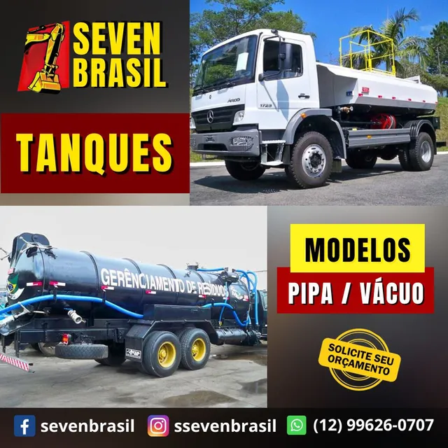 Tanques modelos Pipa/ VÁCUO 