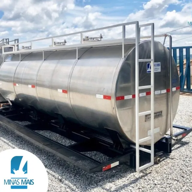 Tanque Rodoviário usado isotérmico para transporte de leite 8.000, 9.000, 10.000 lts