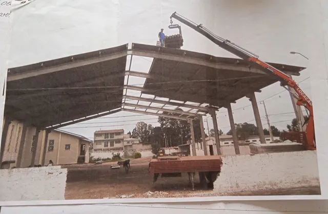Barracão 23x25 já desmontado com projeto 