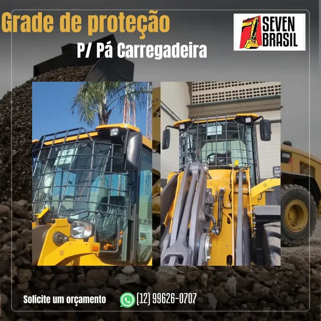 Grade de proteção p/ pá carregadeira 