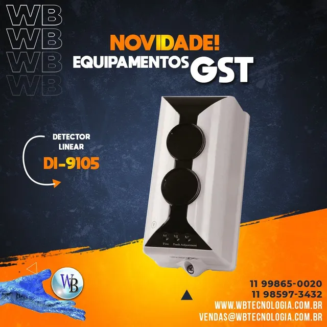 Detector de fumaça Linear GST - Bean Detector