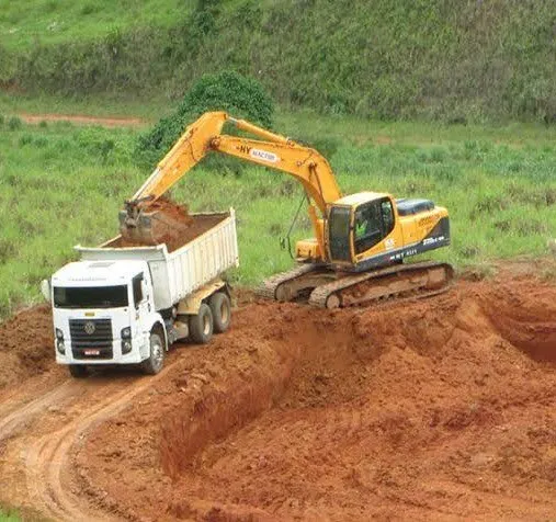 Locação e serviços de maquinas para terraplanagem e escavações