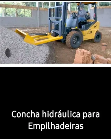 Concha Hidráulica Garfos Na FT Empilhadeiras 