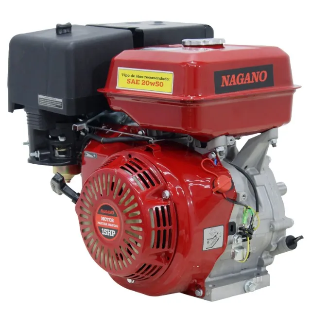 Motor a Gasolina 15HP Estacionário 4 Tempos 420cc - NMG15R - Nagano - E017369