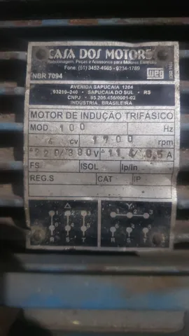 Motor Elétrico 4CV Trifásico