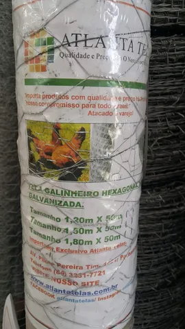telas galinheiro, expandidas ferro e alum, tubos em geral..