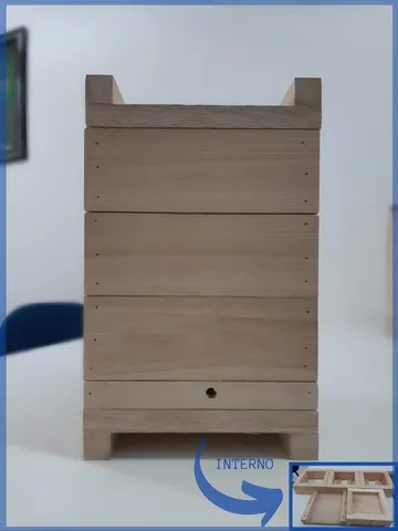 Caixa Para Abelhas de Eucalipto com 2cm de Espessura