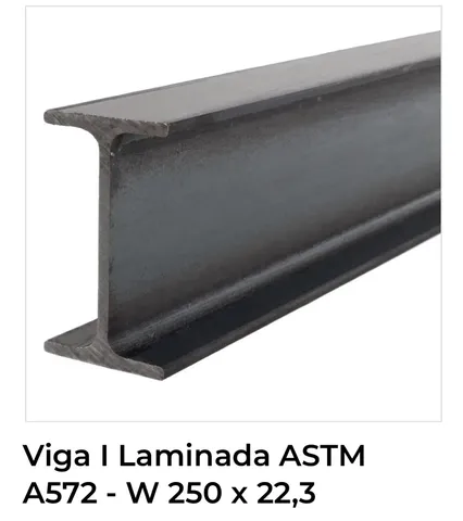 Perfil W250x 22,3 kg/m - 5 metros