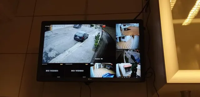 Instalação de câmeras de vigilância e cerca elétrica 