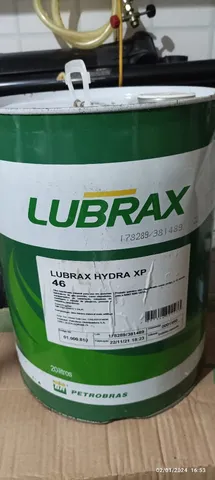 Óleo Hidraulico Hydra Xp 46 Lubrax 20 Litros