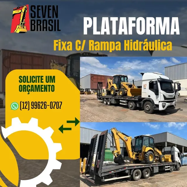 Plataforma fixa com rampa hidráulica 