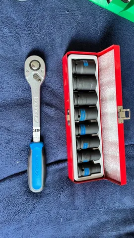 Chave Catraca Gedore + Soquete de impacto 13 a 21mm
