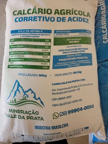 Calcário corretivo de solo.