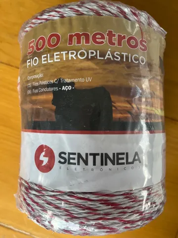 Fio Eletroplastico 500 metros Sentinela cerca elétrica rural