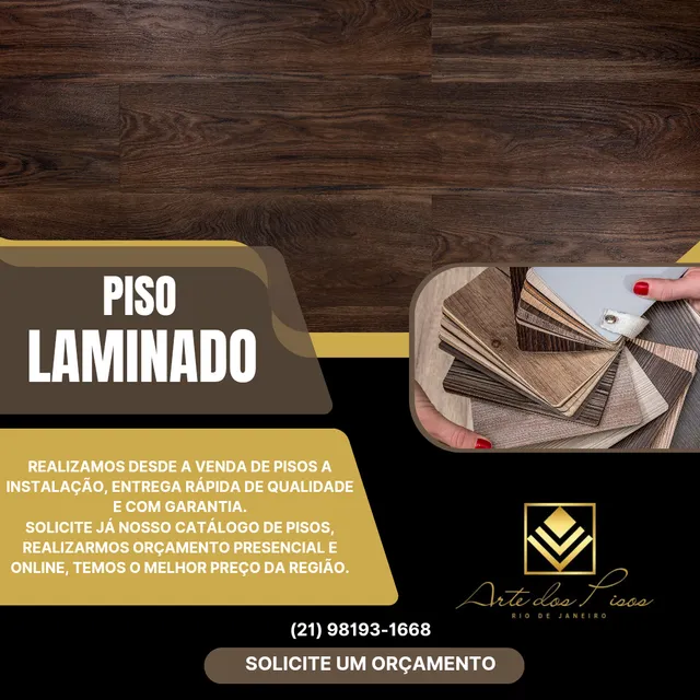 Piso laminado e vinílico 