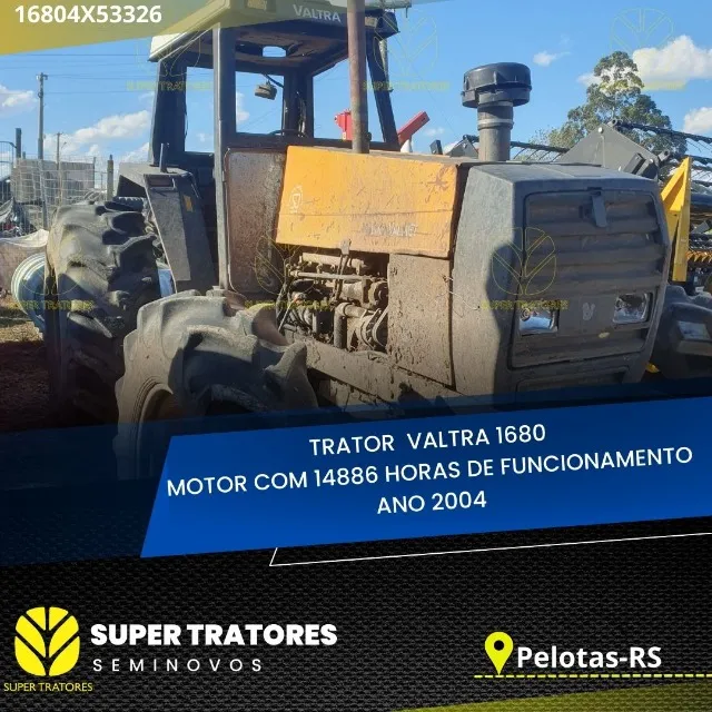 Trator Valtra 1680 ano 2004.
