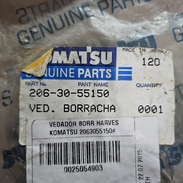 Escavadeira komatsu pc200 retentor do esticador esteira 2063055150